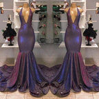 Halter Sleeveless Mermaid Prom Dress by misshow.com