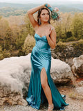 Hedda | Mermaid Sweetheart Strapless Metallic Empire Prom Dress With Side Slit by KissProm