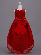 High Low Princess Asymmetrical Wedding First Communion Flower Girl Dresses - photo 6