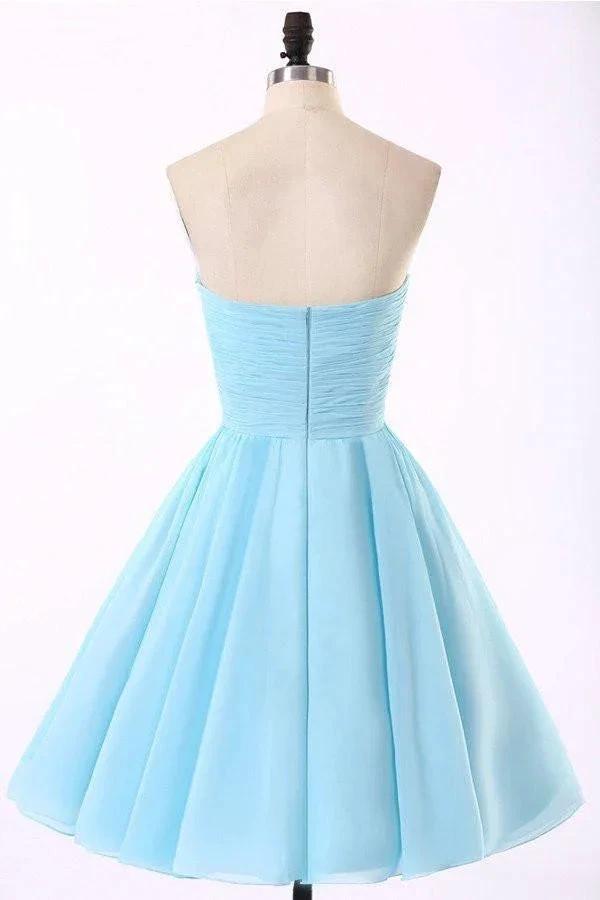 High Quality Chiffon Light Blue Homecoming Dresses PG022 by pgmdress
