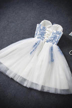Homecoming Dress Sexy A-line Strapless Short Prom Dress Party Dress PD351 by pgmdress