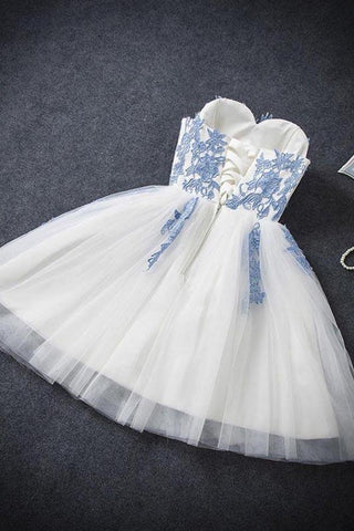 Homecoming Dress Sexy A-line Strapless Short Prom Dress Party Dress PD351