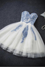 Homecoming Dress Sexy A-line Strapless Short Prom Dress Party Dress PD351 by pgmdress