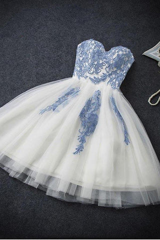 Homecoming Dress Sexy A-line Strapless Short Prom Dress Party Dress PD351