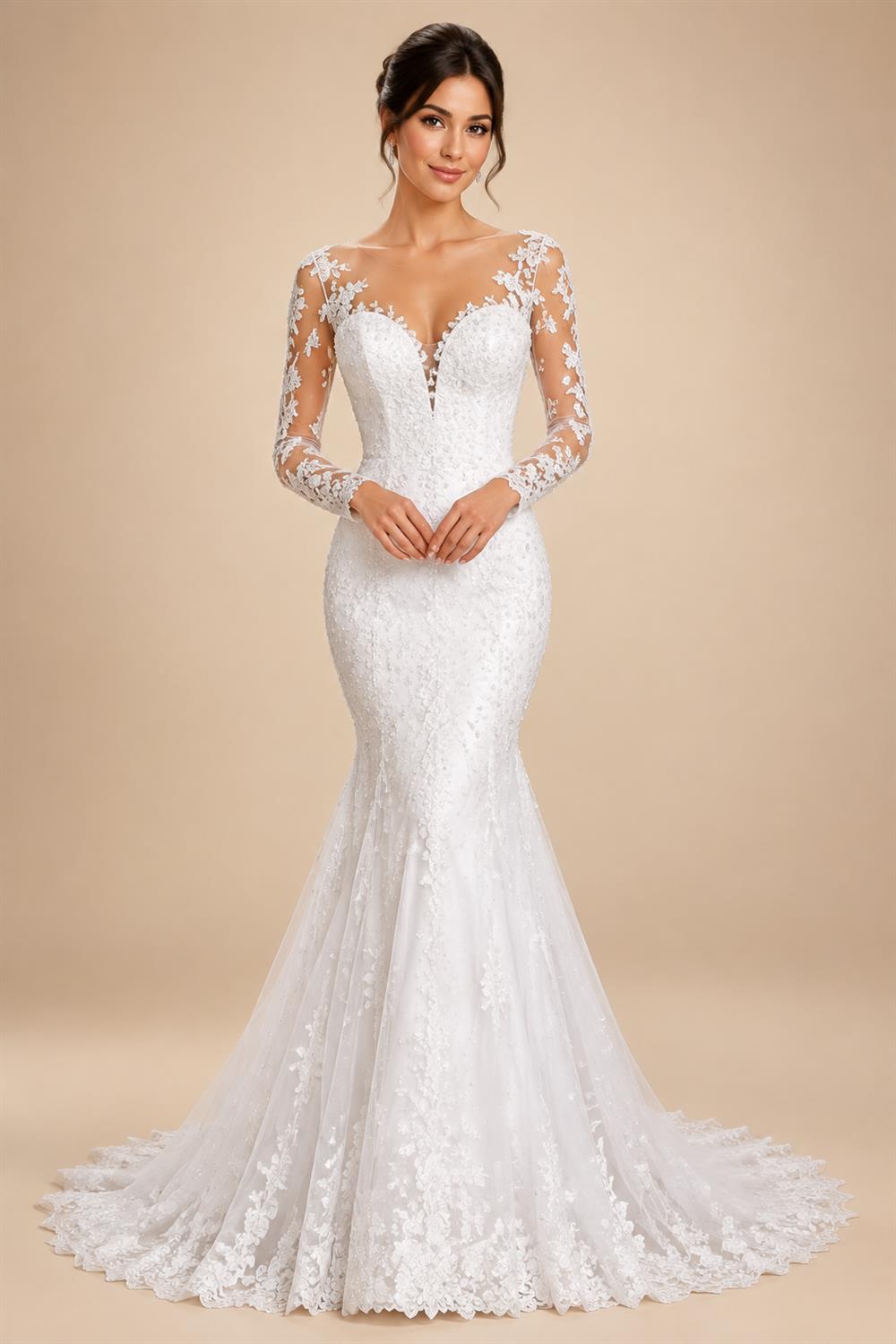 TOPQUEEN V139A Luxurious Wedding Veil with Pearls 5 Meter Long Bridal Veils Delicate Beaded Cathedral Length Veil Customizable
