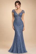 Illusion Lace A Line Chiffon Beach Wedding Dress With Open Back