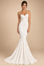Boho Long Sleeve Wedding Dresses Backless robe longue Vintage Simple Chiffon Wedding Gowns Customized