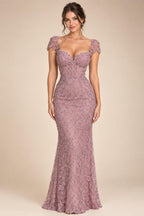 Custom Ivory Lace V Neck Sleeveless A Line Bridal Wedding Dress Boho Style