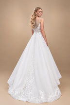 Custom Vintage Wedding Dress Spaghetti Strap V Neck Lace Bridal Gown