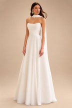 Garden Tulle Wedding Dress Bridal Sleeveless Open Back Appliques A Line Bridal Gowns robe de mariée Customized