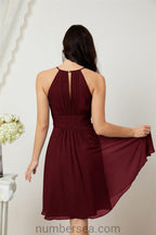 Halter Homecoming Dresses Formal Evening Party Cocktail Dress 28011 Clearance sale (ZD16954)