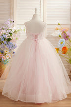 Enchanted Princess Tulle and Lace  Flower Girl Dress