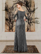 A-Line/Princess Jewel Neck Floor-Length Mother of the Bride Dresses by Dreamylily