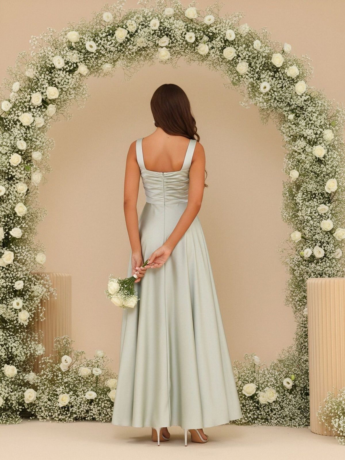 Stretch Jersey Sheath/Column Off Shoulder Floor-Length Mother of the Bride & Groom Dresses with Lace Bodice (SHI22501530)