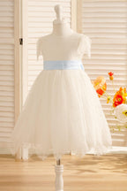 Lace Ivory First Communion Flower Girl Dress