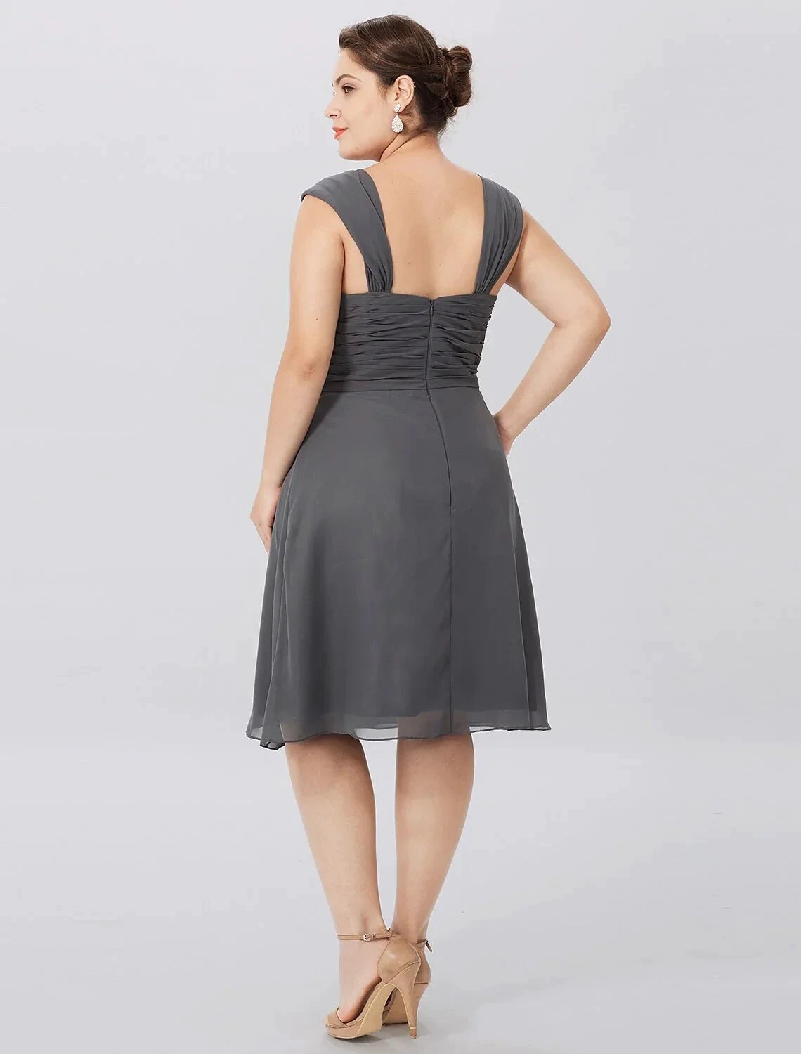 A-Line/Princess Spaghetti Straps Knee-Length Mother of the Bride Dresses by Dreamylily