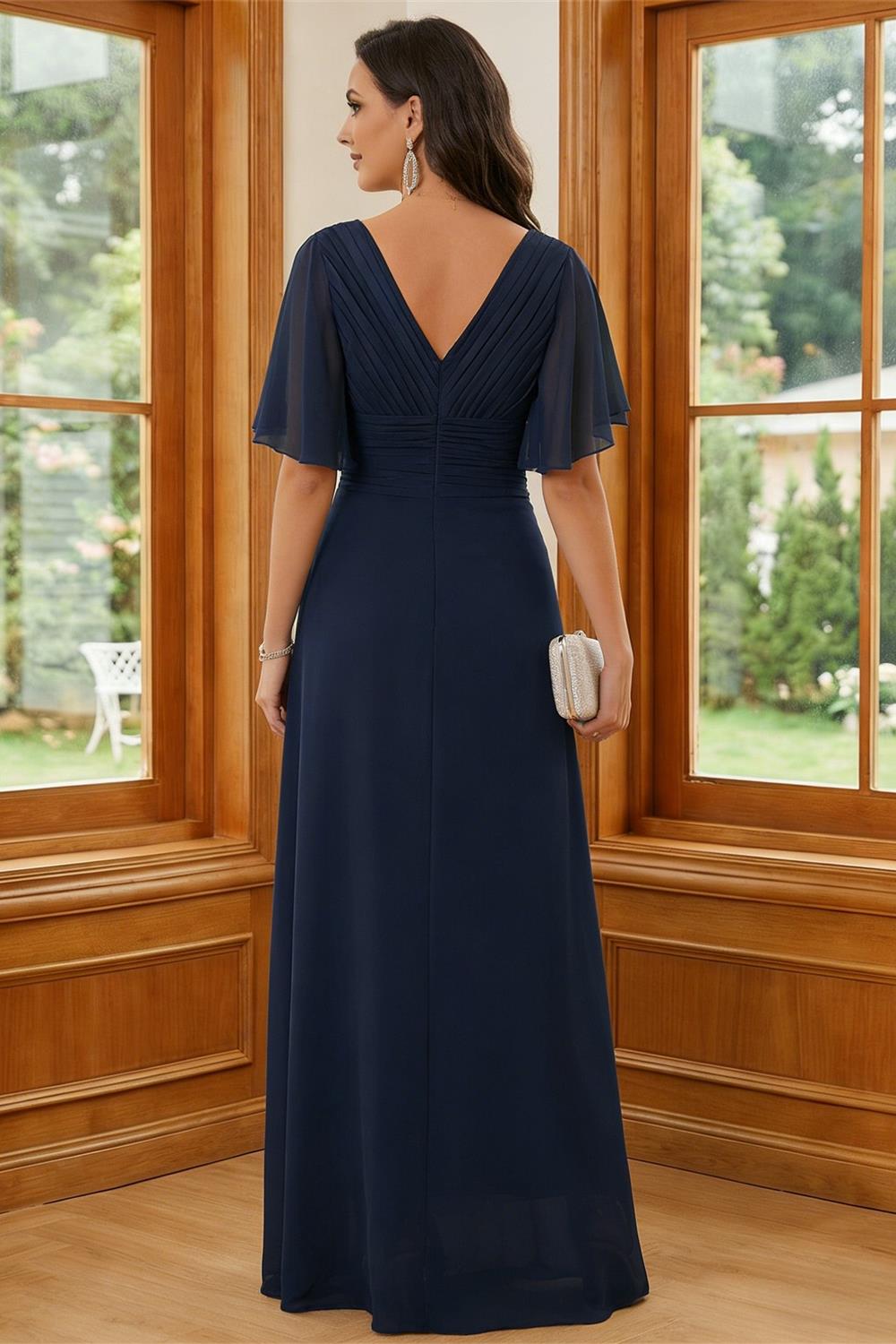 Elegant A-Line Chiffon Floor-Length Mother of the Bride & Groom Dresses with Satin Corset Bodice (SHI22500678)