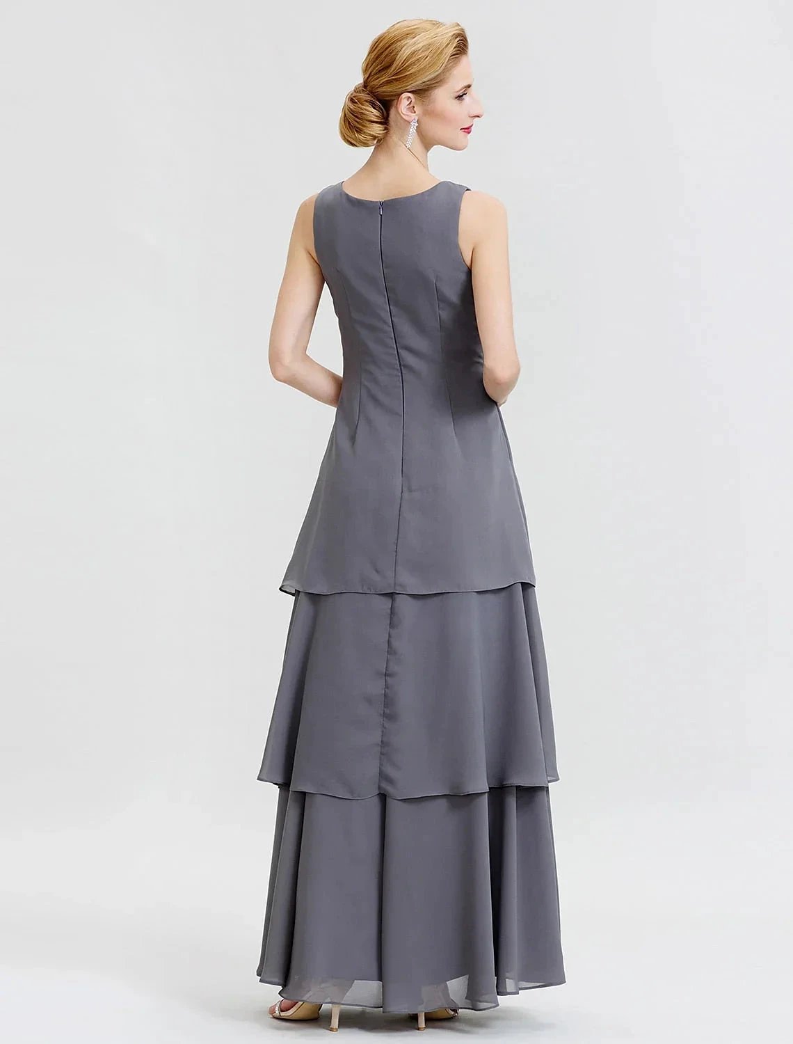 A-Line/Princess Scoop Floor-Length Mother of the Bride Dresses by Dreamylily