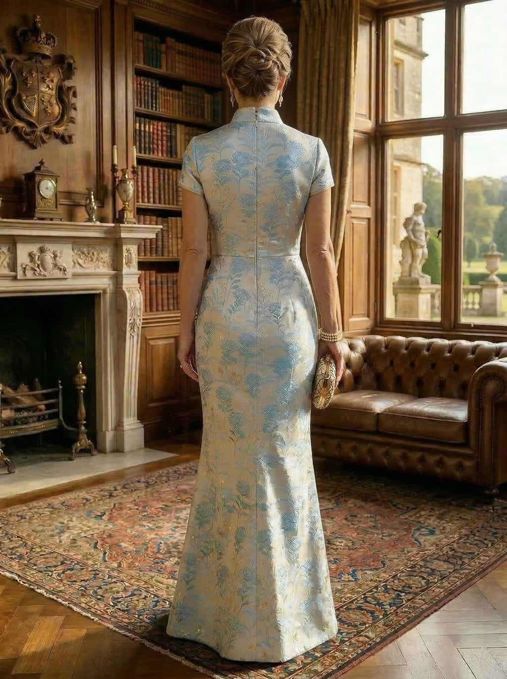 Sheath Satin One Shoulder Maxi Mother of the Bride & Groom Dresses with Ruffles Waist (SHI22500785)