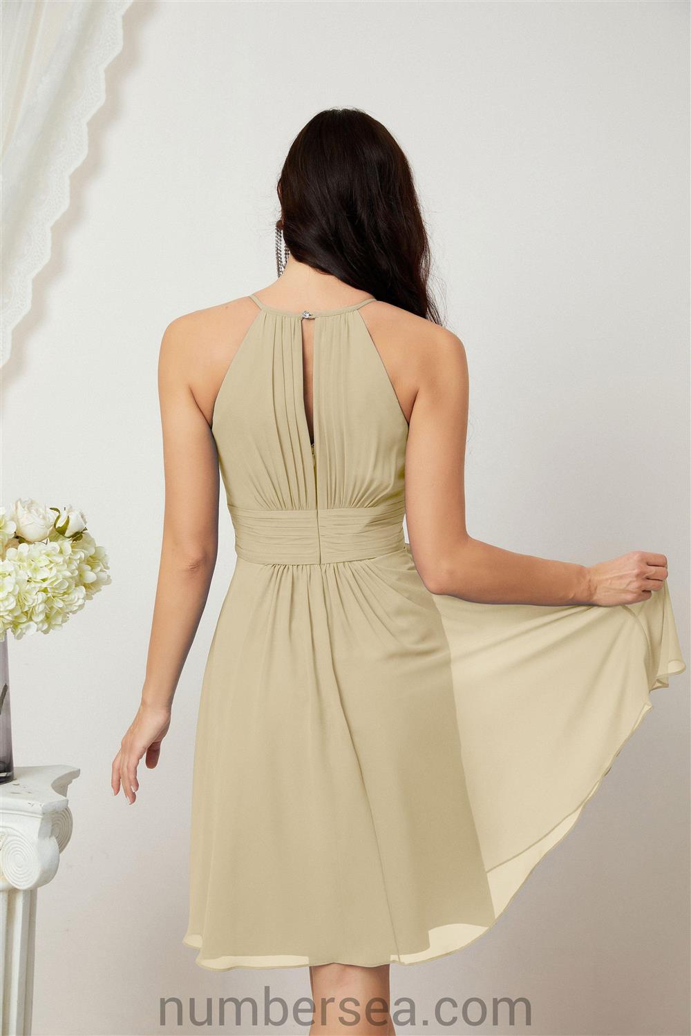 Halter Homecoming Dresses Formal Evening Party Cocktail Dress 28011 Clearance sale (ZD16954)