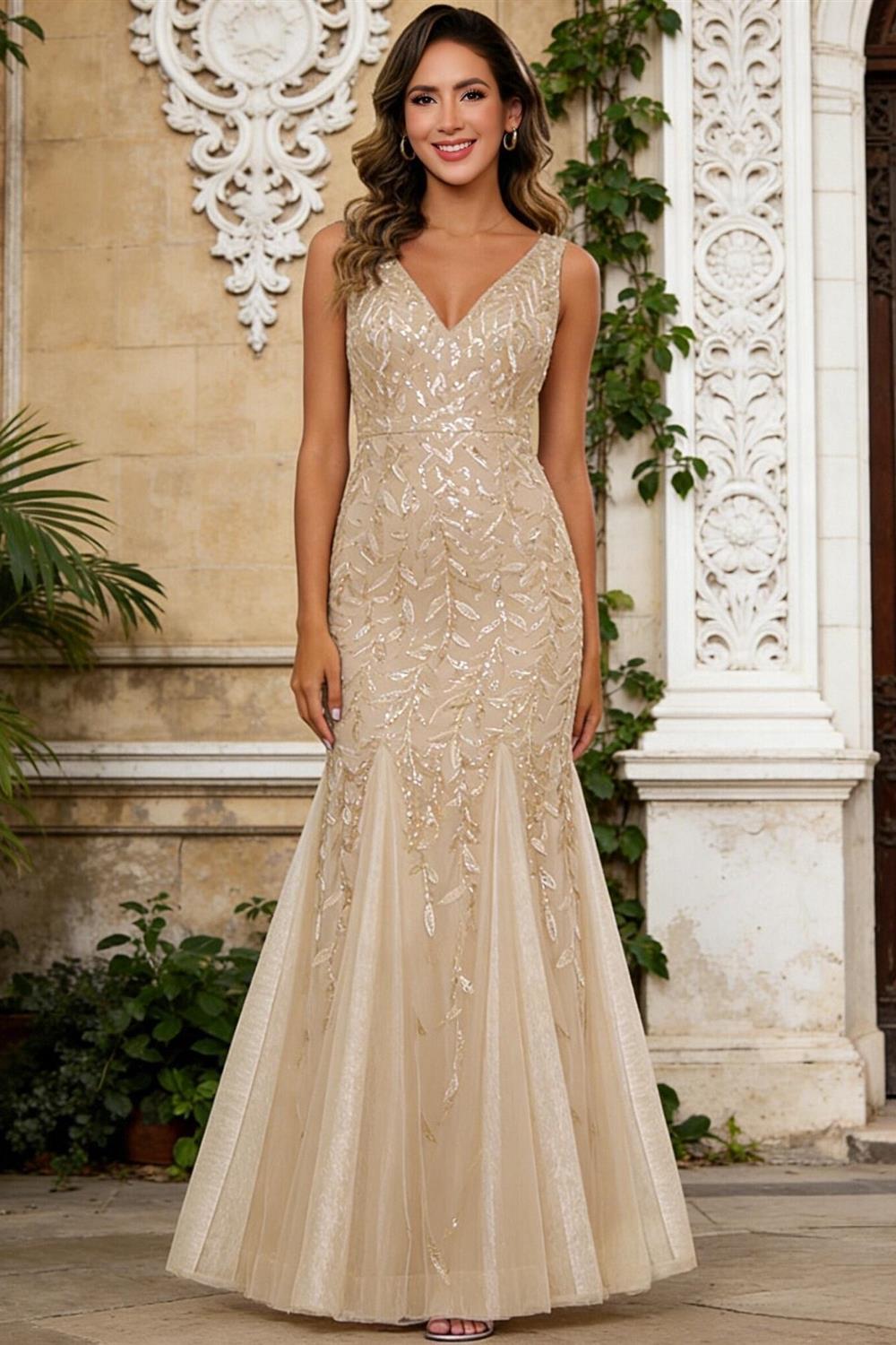 A-Line Chiffon Pleated Long Mother of the Bride & Groom Dresses with 3/4 Flutter Sleeves & Sequin Waist (SHI22500702)