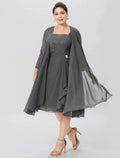A-Line/Princess Spaghetti Straps Knee-Length Mother of the Bride Dresses by Dreamylily