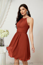Halter Homecoming Dresses Formal Evening Party Cocktail Dress 28011 Clearance sale (ZD16954)