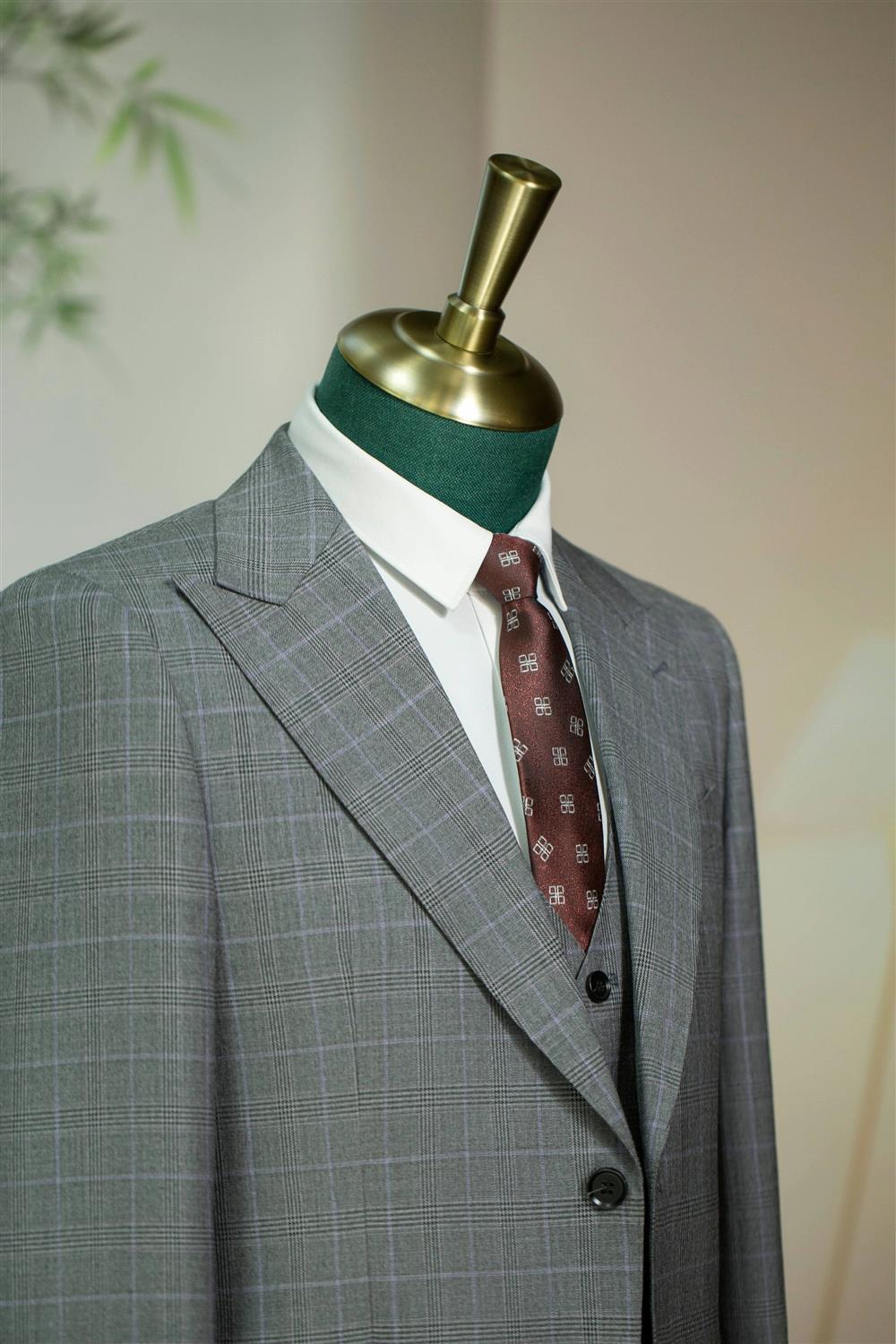 Traje de boda de tres piezas slim para hombre Diberon, para novio y padrinos