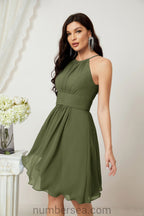 Halter Homecoming Dresses Formal Evening Party Cocktail Dress 28011 Clearance sale (ZD16954)