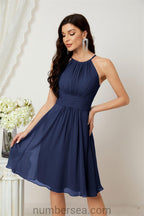 Halter Homecoming Dresses Formal Evening Party Cocktail Dress 28011 Clearance sale (ZD16954)