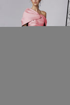 A-Line/Princess One-Shoulder Half Sleeves Floor-Length Mother of the Bride Dresses with Ruffles (ZD10954)