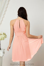 Halter Homecoming Dresses Formal Evening Party Cocktail Dress 28011 Clearance sale (ZD16954)