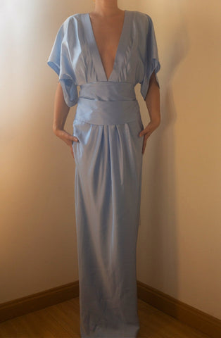 Yue Dress Gown Serenity Blue