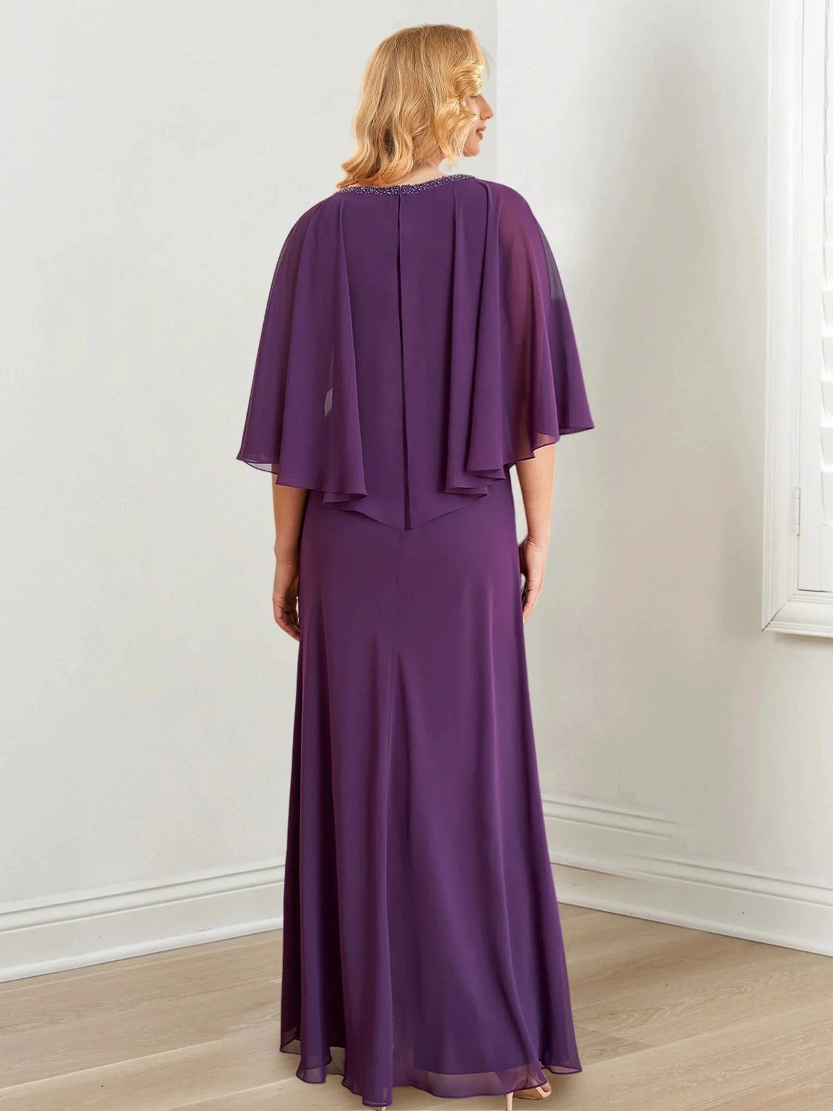 A-Line/Princess V-Neck Floor-Length Mother of the Bride Dresses (ZD10998)