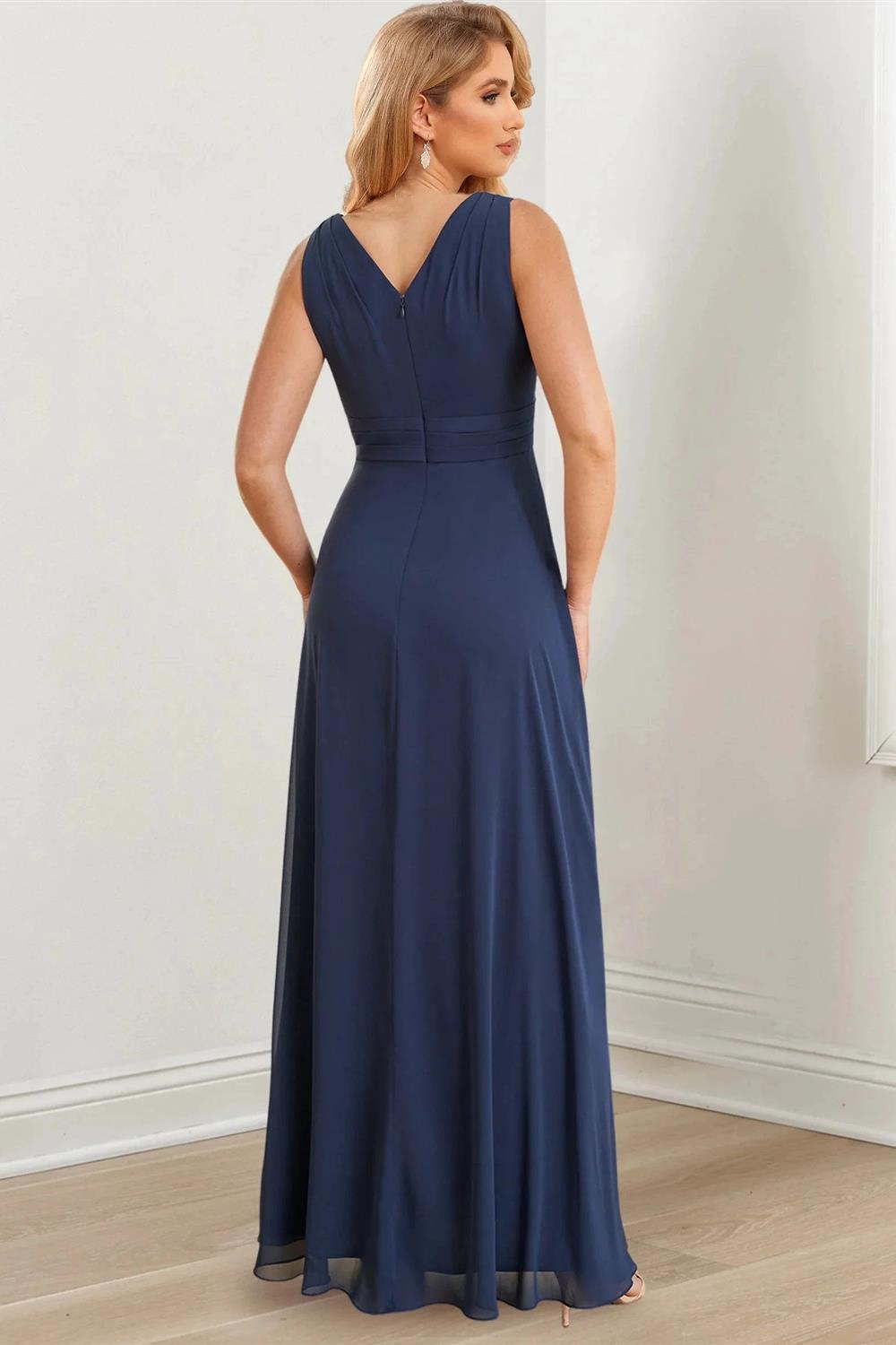 A-Line/Princess V-Neck Floor-Length Mother of the Bride Dresses (ZD10997)