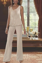 Chiffon Mother of the Bride Pantsuits with Jacket (ZD11039)