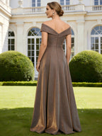 Sheath V Neck 3/4 Sleeve Sequined Mother of the Bride Dresses with Appliques (SHI22500209)