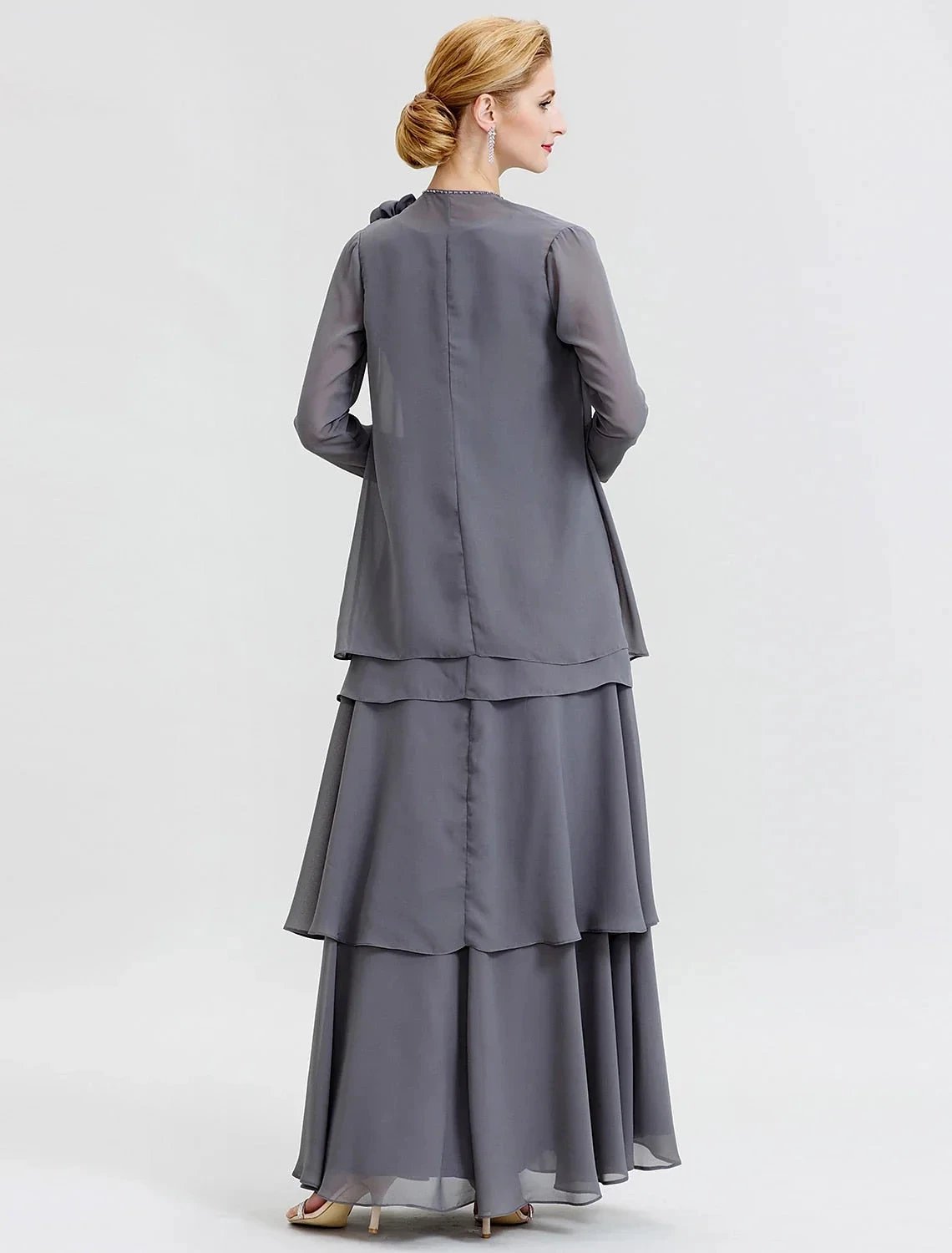 A-Line/Princess Scoop Floor-Length Mother of the Bride Dresses by Dreamylily