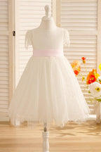 Lace Ivory First Communion Flower Girl Dress