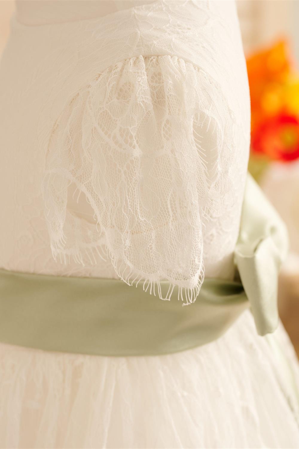 Lace Ivory First Communion Flower Girl Dress