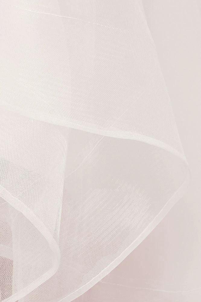 Ivory Sweetheart A-line Hi-lo Spaghetti Tulle Wedding Dresses with Ruffles by misshow.com