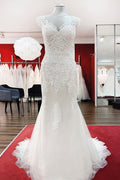 Ivory Sweetheart Lace Mermaid Wedding Dresses (ZD17541)