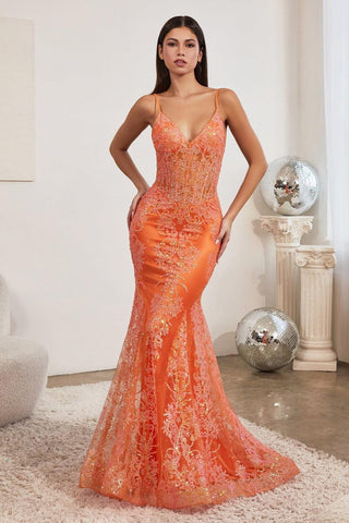 Vestido de fiesta formal con corsé largo