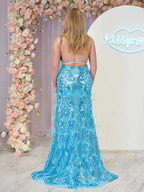 Sonia | Jade Sequin Lace V Neck Mermaid Prom Dresses with Slit by KissProm