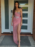 Jenna | Strapless Sequin Mermaid Prom Dress With Split by KissProm