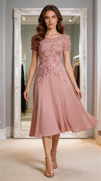 Dark Purple Lace Chiffon Mother Of The Bride Dress With Elegant Gown by ZAPDRESS