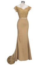 Lace Appliques Mermaid Off-shoulder Sweetheart Sheer Prom Dresses by misshow.com