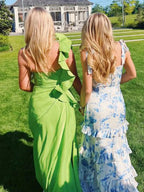 Laurina | Blue Sweetheart A Line Long Floral Prom Dress by KissProm