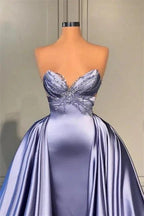 Lavender Long Glitter A-line Sleeveless Prom Dress With Beads by misshow.com