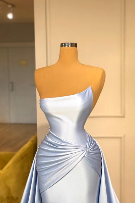 Light Blue A-line Sleeveless Evening Dresses Long Simple Prom Dresses Main Image